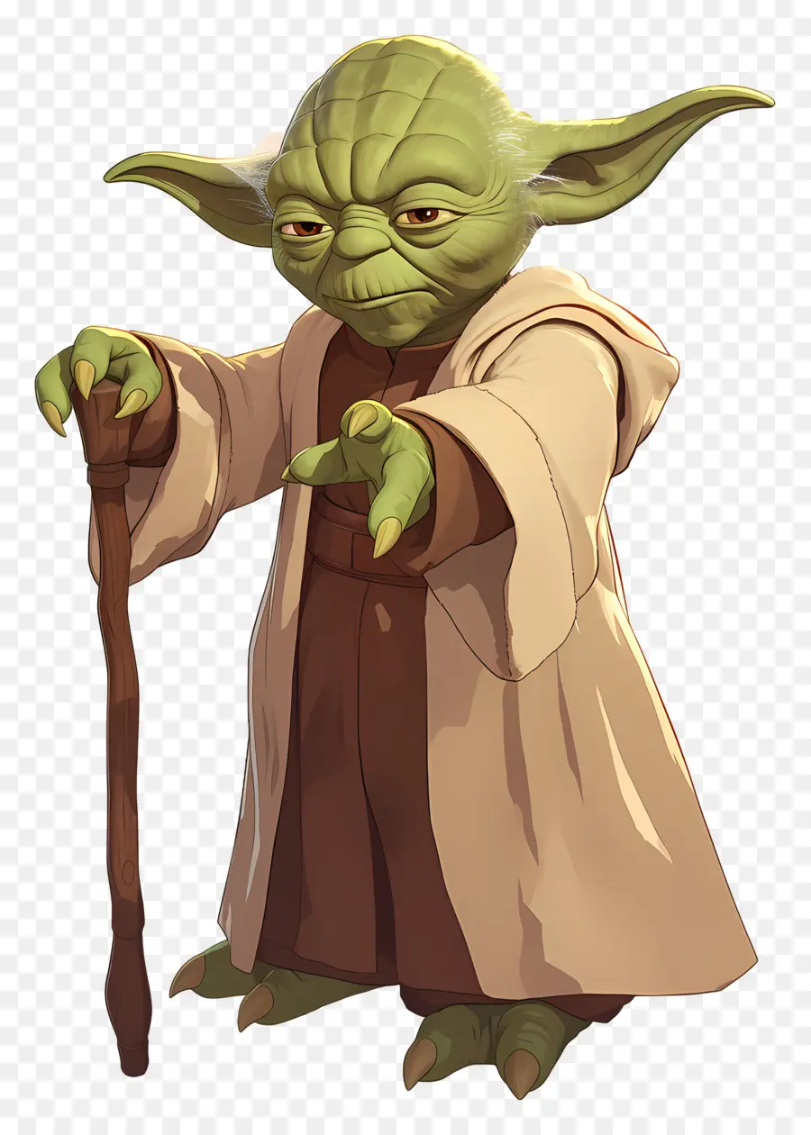 Yoda，Alienígena Verde Sábio PNG