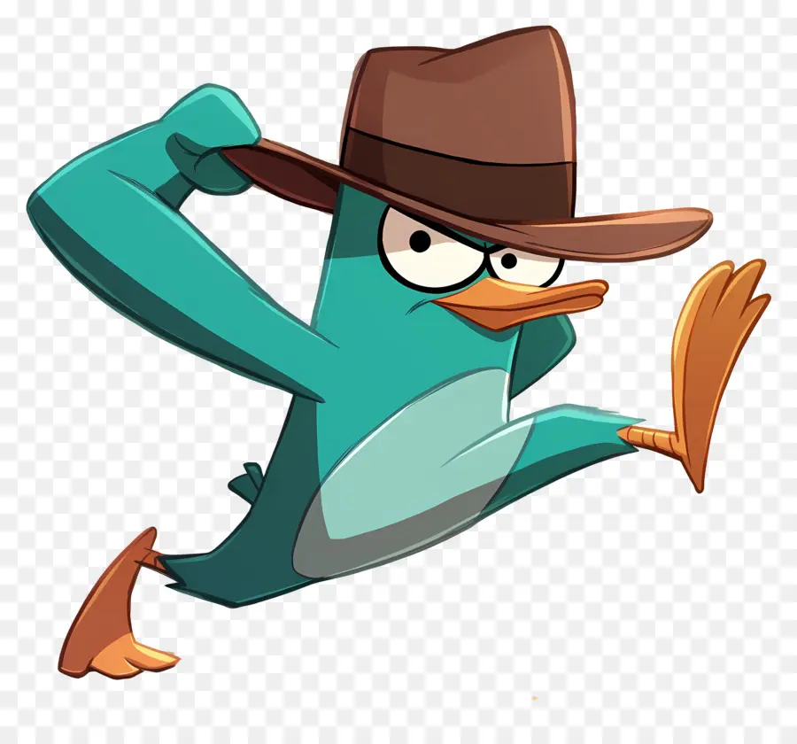 Perry O Ornitorrinco，Agente Platypus Em Ação PNG