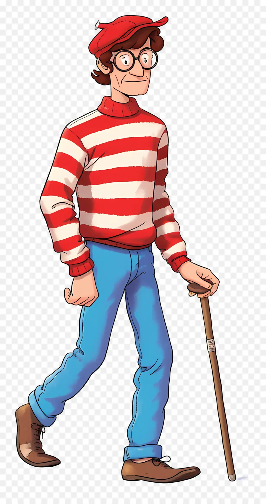 Valdo，Personagem De Camisa Listrada PNG