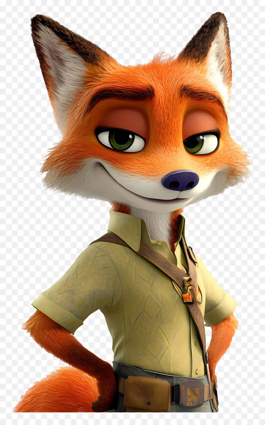 Nick Wilde，Raposa De Desenho Animado PNG