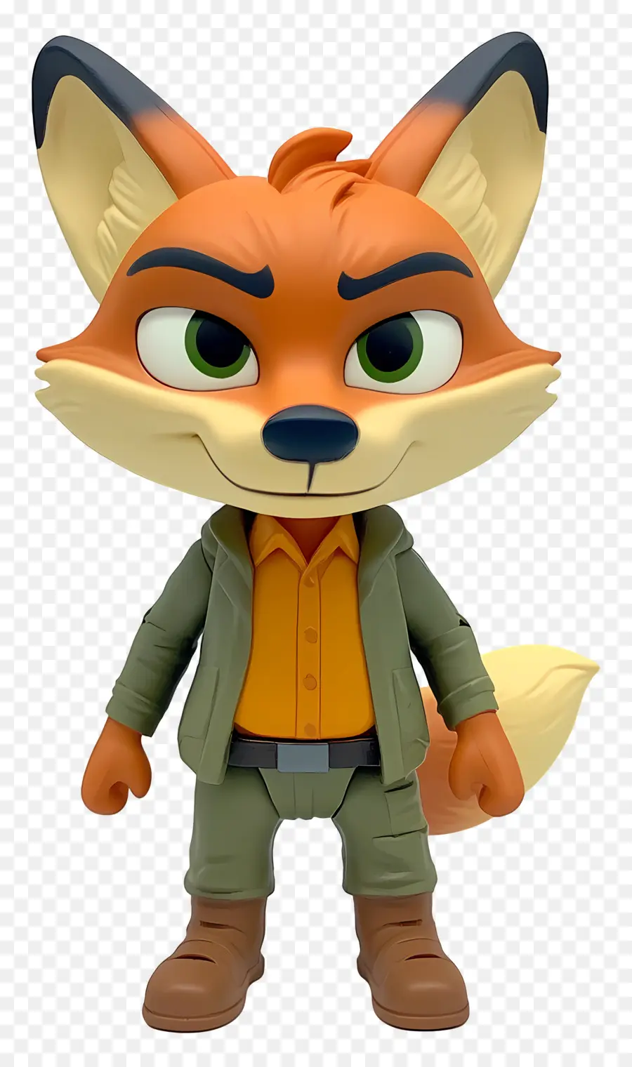 Nick Wilde，Raposa De Desenho Animado De Terno PNG