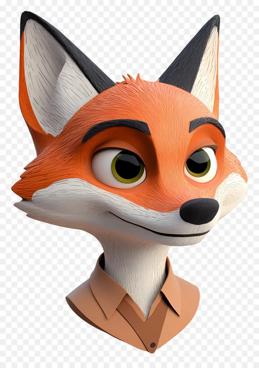 Nick Wilde，Raposa De Desenho Animado PNG