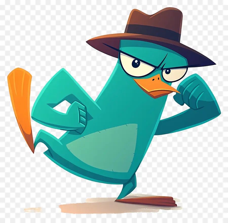 Perry O Ornitorrinco，Agente Platypus Em Ação PNG