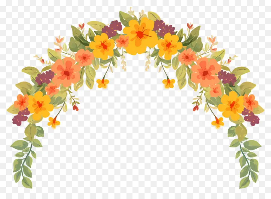 Arco De Guirlanda，Arco Floral PNG