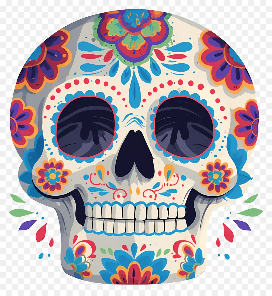 Caveira Mexicana，Caveira Decorativa PNG