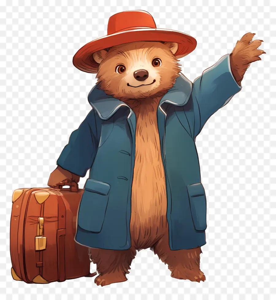 Paddington，Urso De Desenho Animado PNG