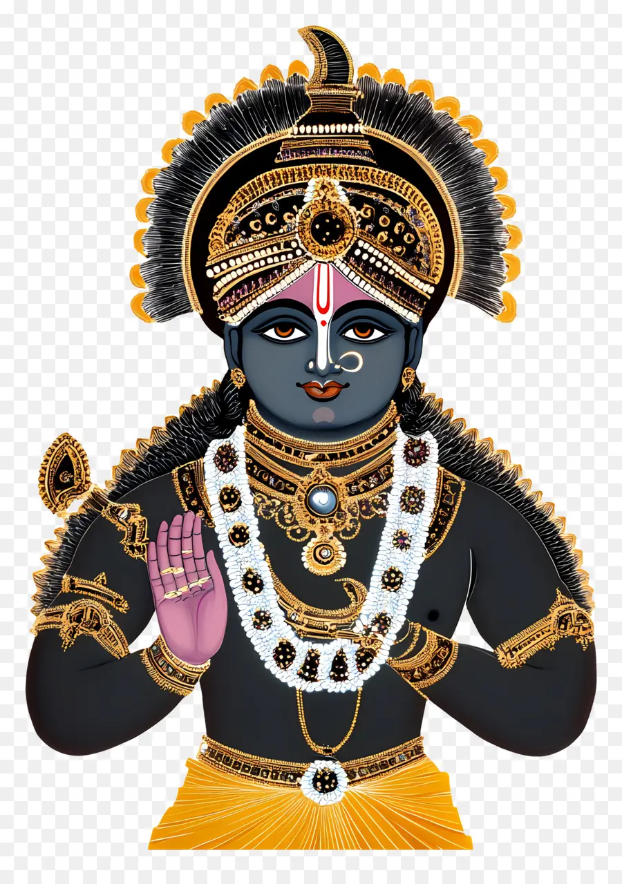 Shrinathji，Ilustra O De Divindade Hindu PNG