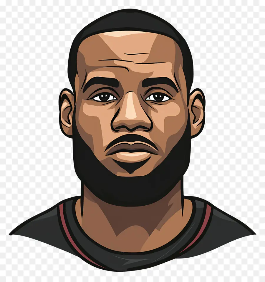 Lebronjames，Ilustração De Retrato PNG