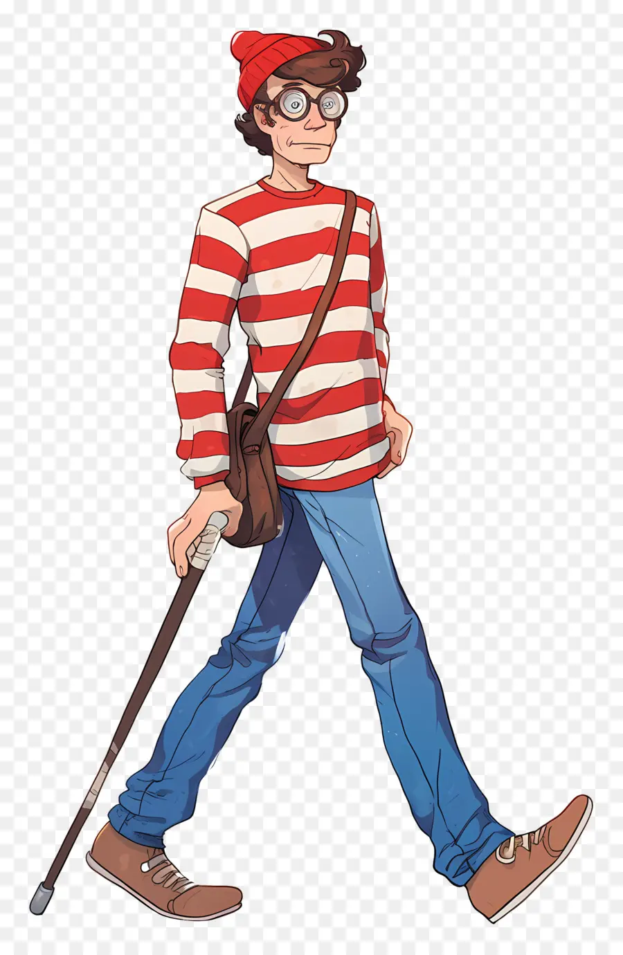 Valdo，Personagem De Camisa Listrada PNG