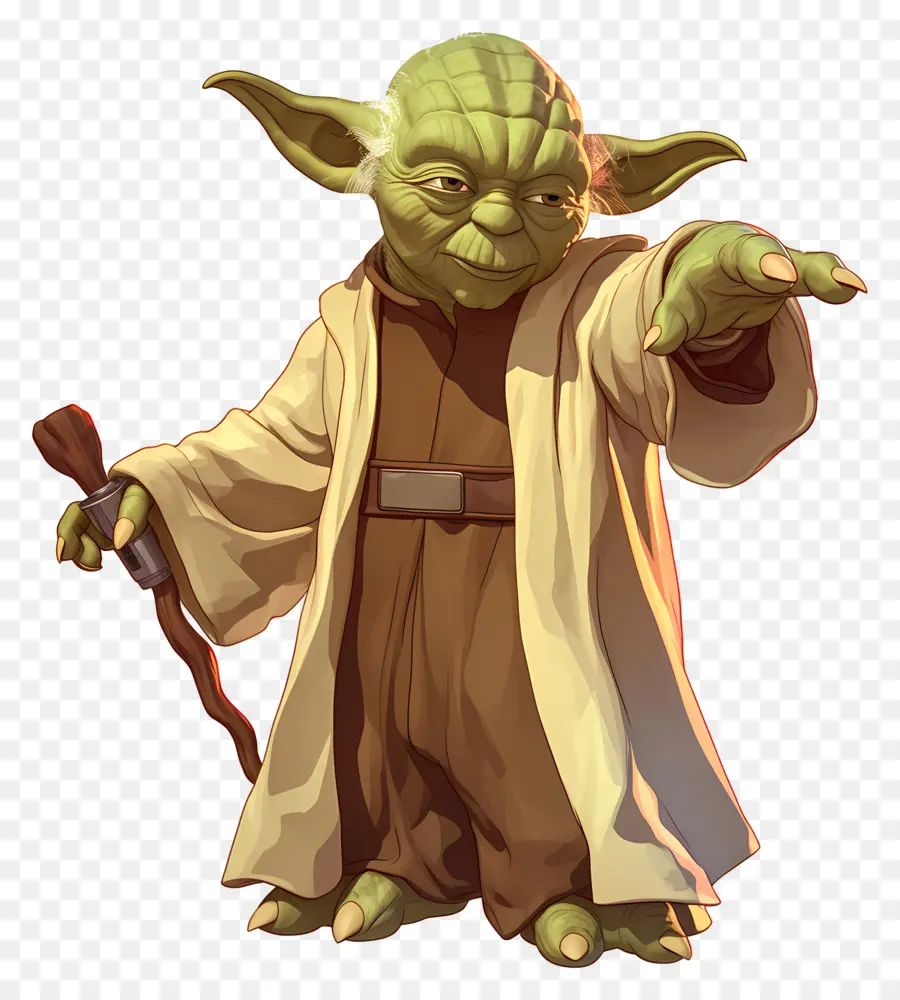 Yoda，Alienígena Verde Sábio PNG