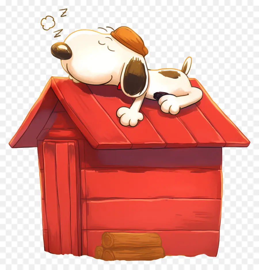 Snoopy Dormindo，Cachorro Dormindo PNG