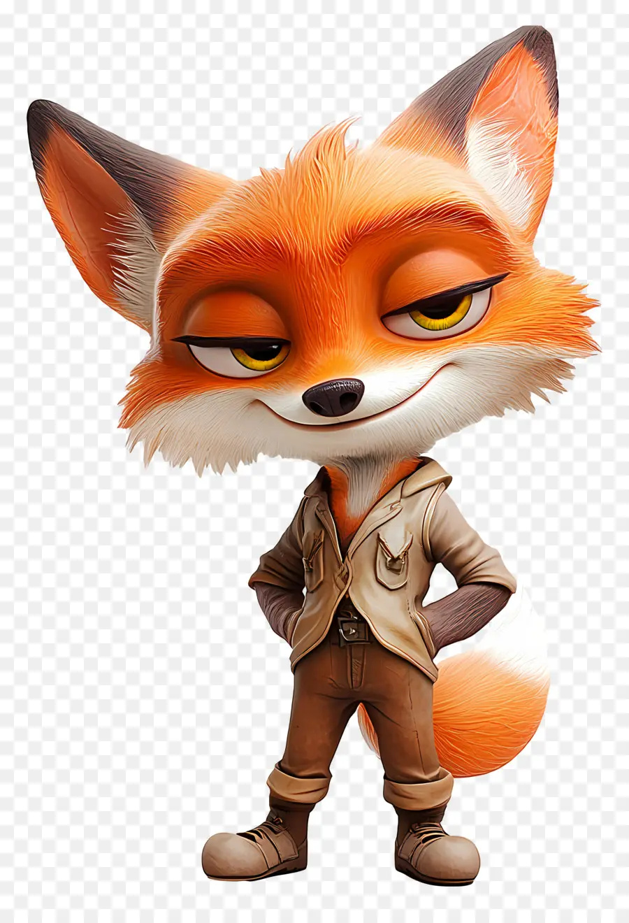 Nick Wilde，Raposa De Desenho Animado PNG