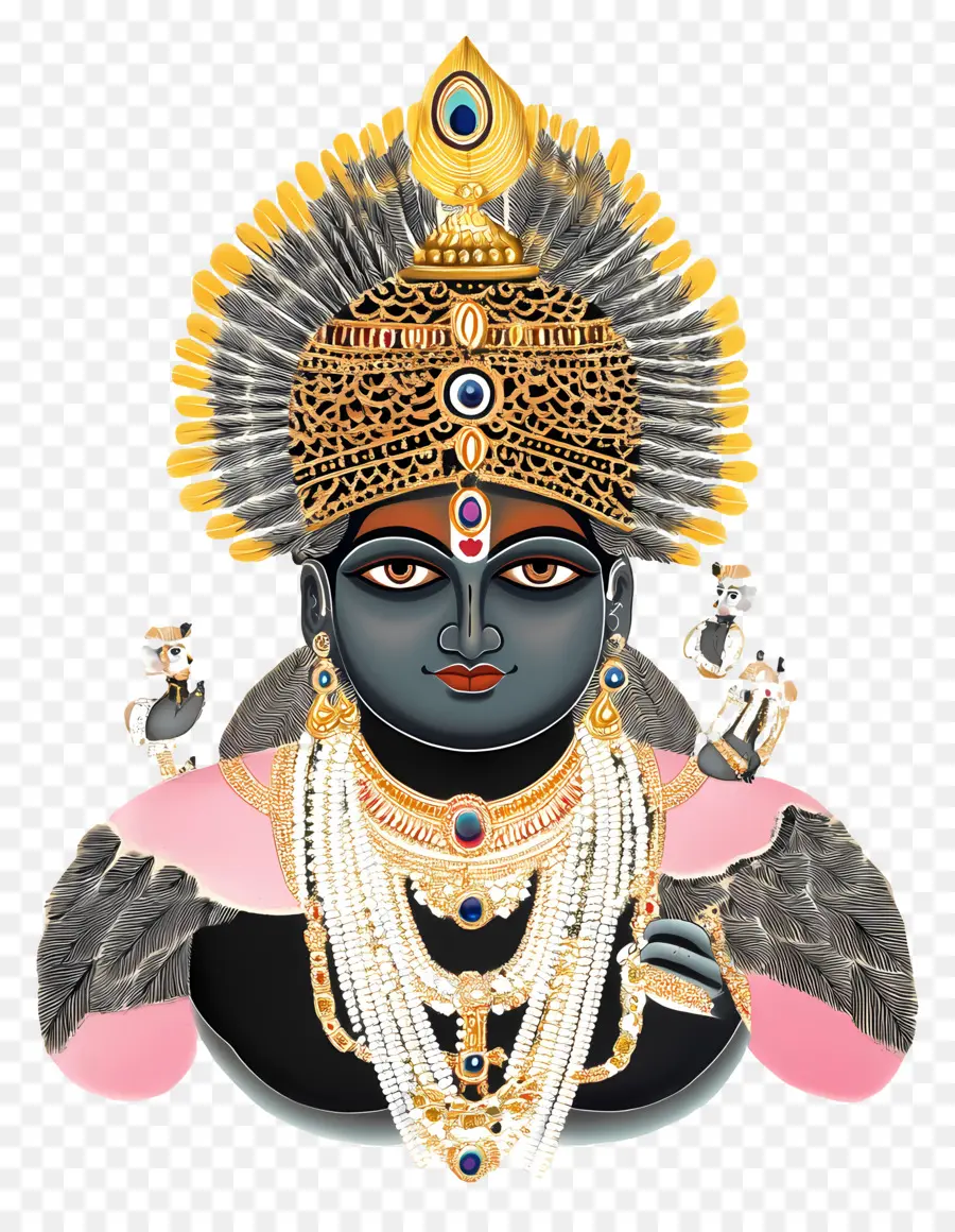 Shrinathji，Ilustra O De Divindade Hindu PNG