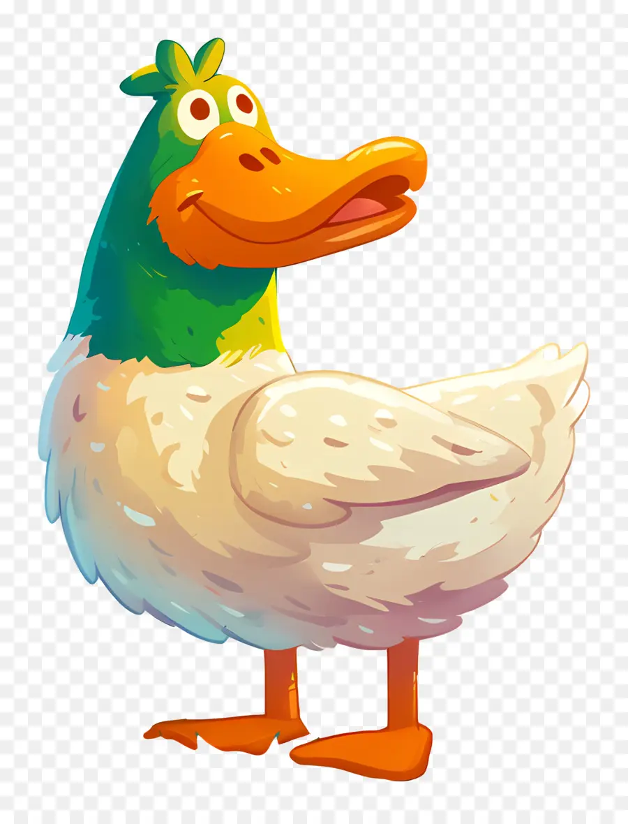 Pato De Desenho Animado，Pato Feliz PNG