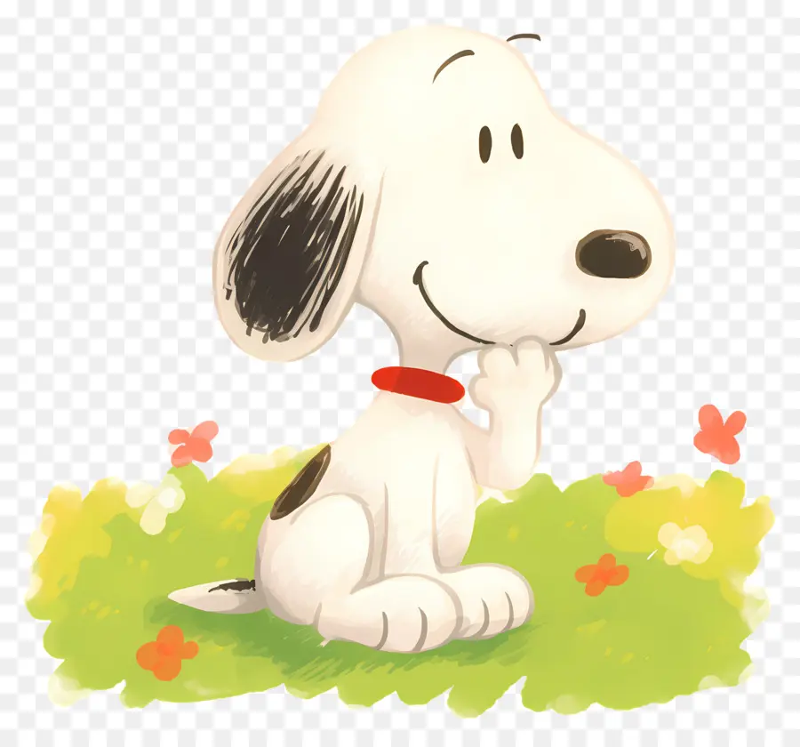 Primavera Snoopy，Cachorro De Desenho Animado PNG