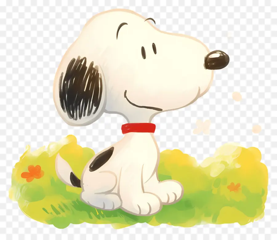 Primavera Snoopy，Cachorro De Desenho Animado PNG