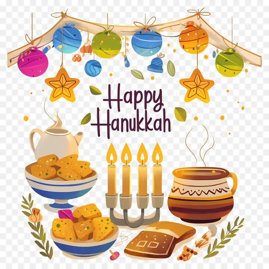 Menorá De Hanukkah，Celebração De Hanukkah PNG