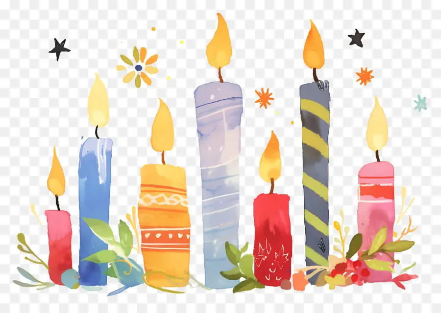 Velas De Natal，Velas Coloridas PNG