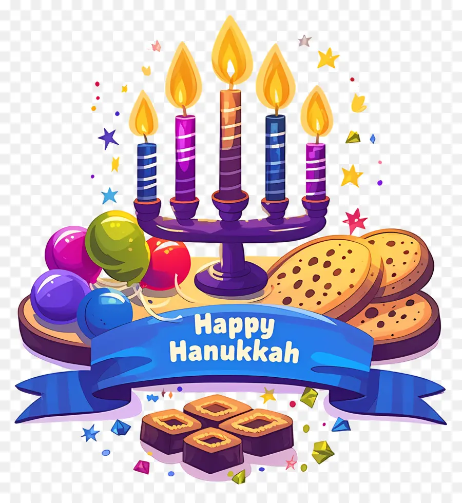 Menorá De Hanukkah，Celebração De Hanukkah PNG