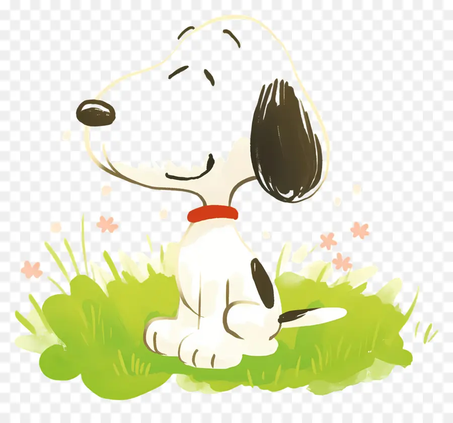 Primavera Snoopy，Cachorro De Desenho Animado PNG