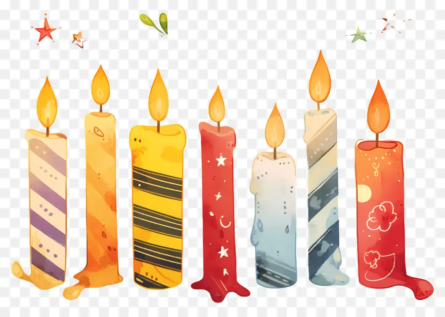 Velas De Natal，Velas Coloridas PNG