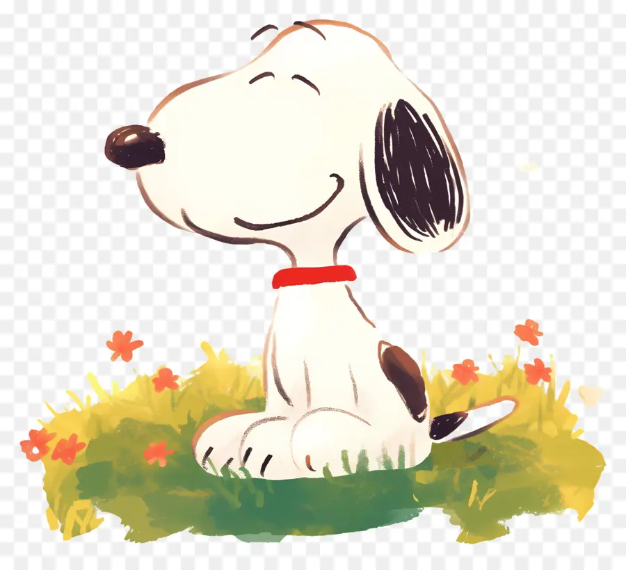 Primavera Snoopy，Cachorro De Desenho Animado PNG