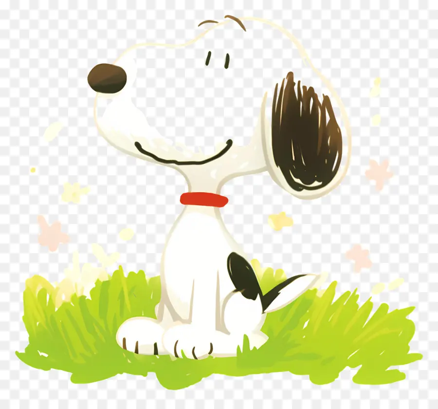 Primavera Snoopy，Cachorro De Desenho Animado PNG