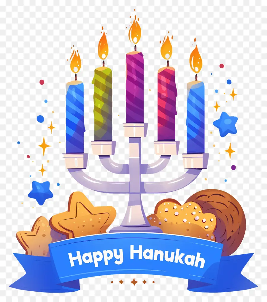 Menorá De Hanukkah，Celebração De Hanukkah PNG