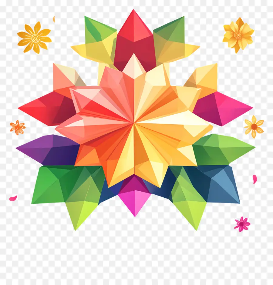 Makar Sankranti，Estrela Colorida PNG