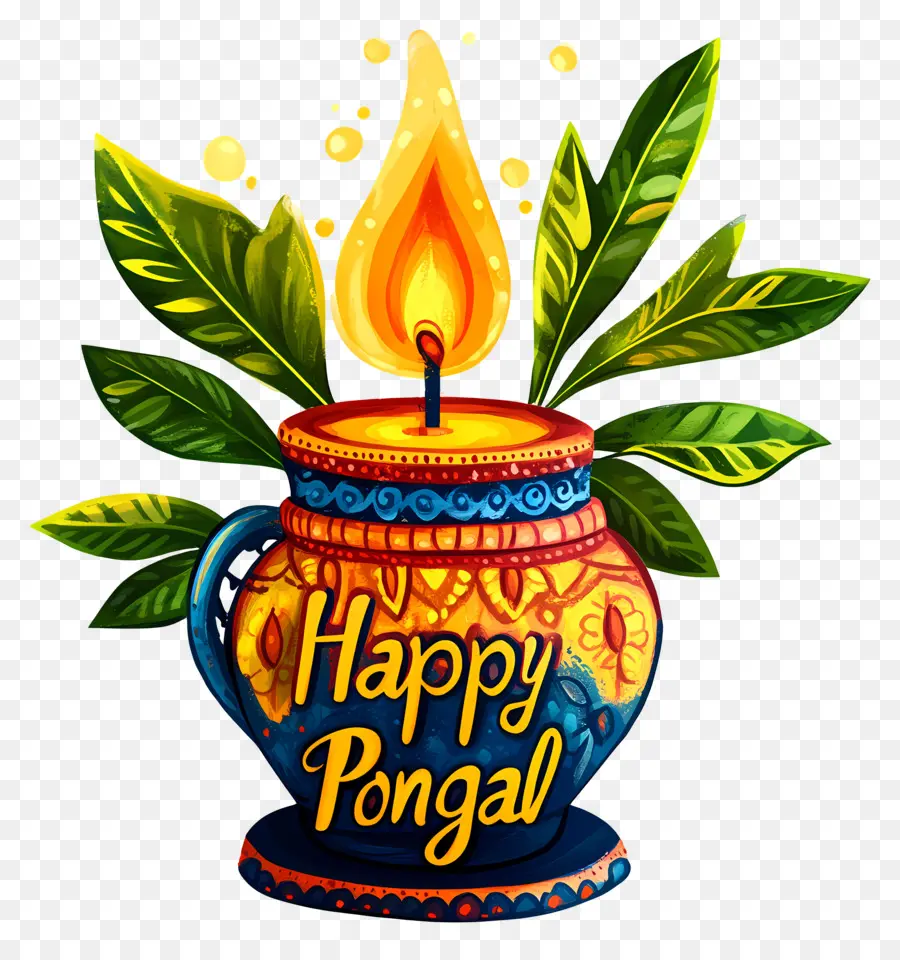 Feliz Pongal，Panela Acesa PNG