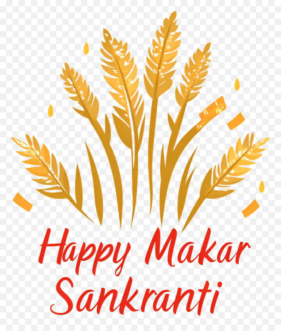 Feliz Makar Sankranti，Trigo PNG