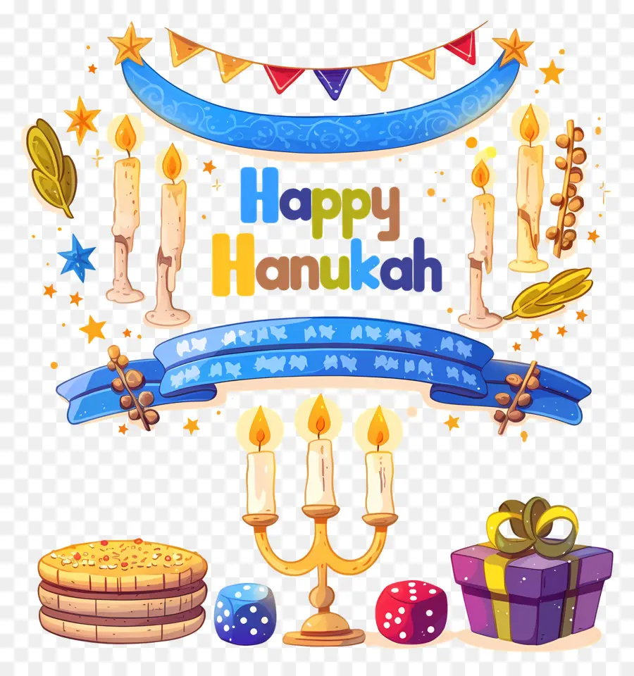 Menorá De Hanukkah，Celebração De Hanukkah PNG