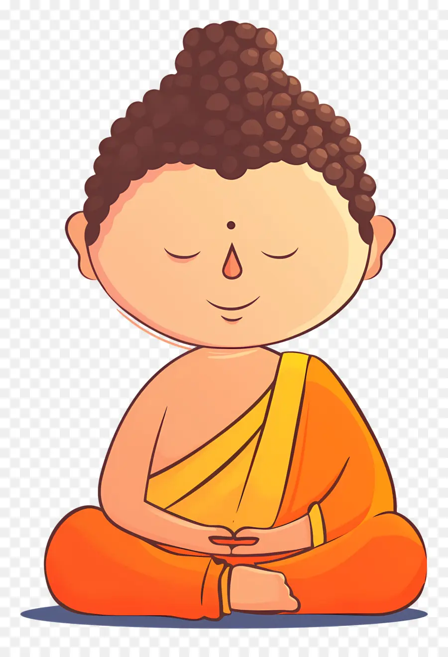 Buda，Monge Meditando PNG