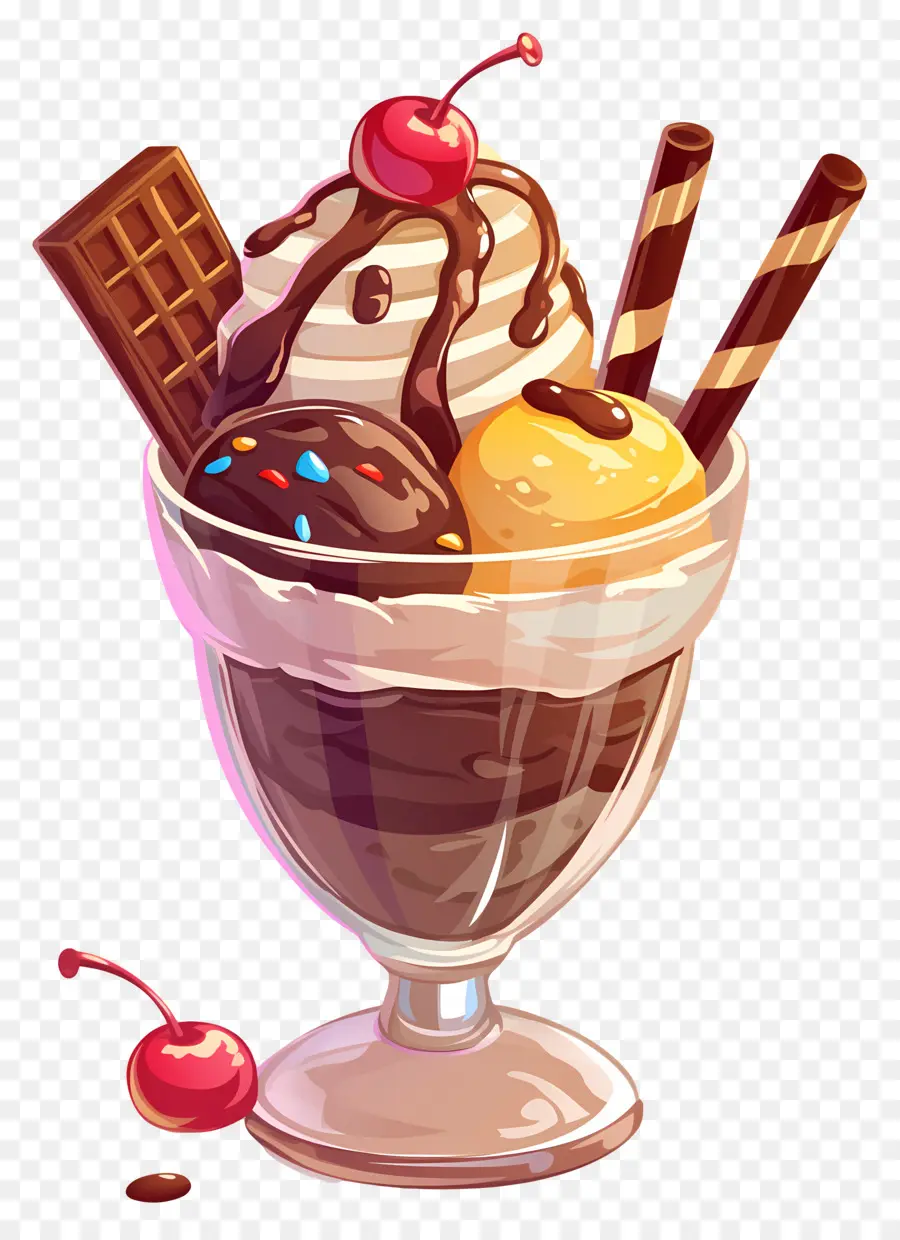 Dia Nacional Do Sundae，Sundae De Sorvete PNG