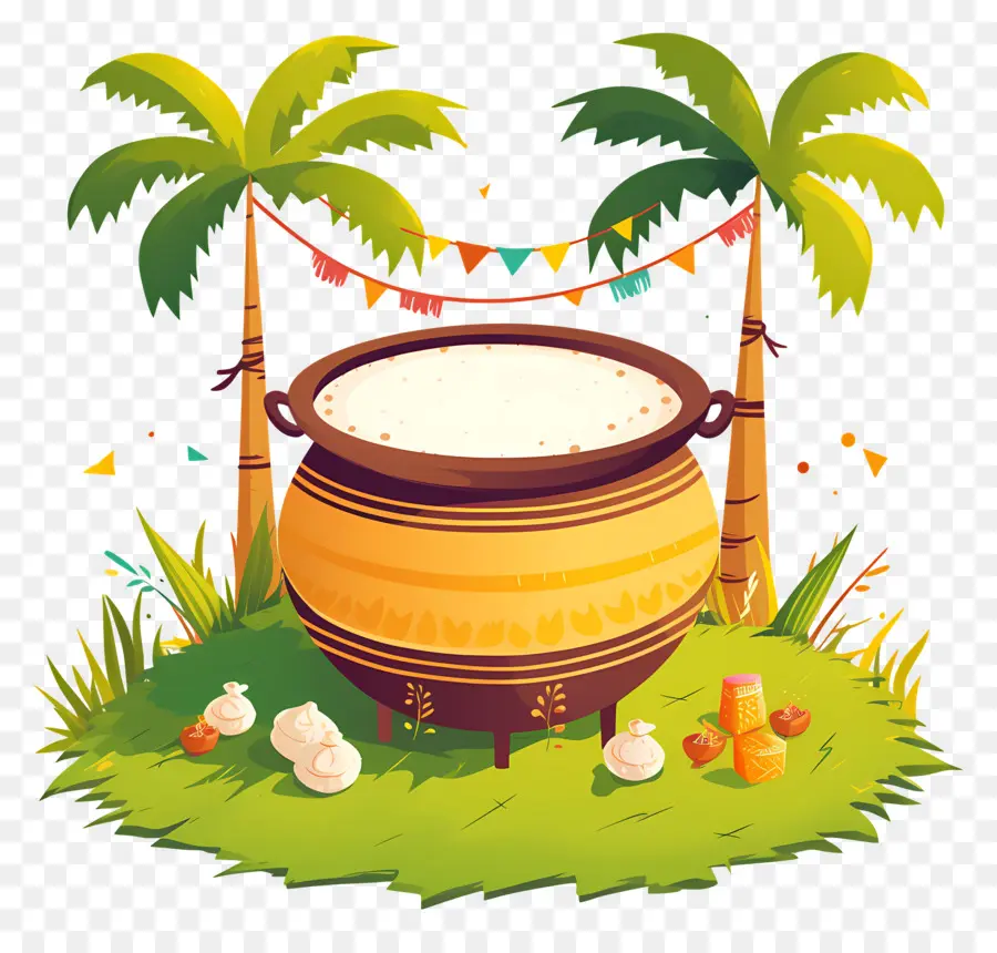 Pote Pongal，Pote Com Leite PNG