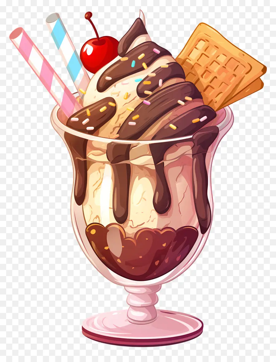 Dia Nacional Do Sundae，Sundae De Sorvete PNG