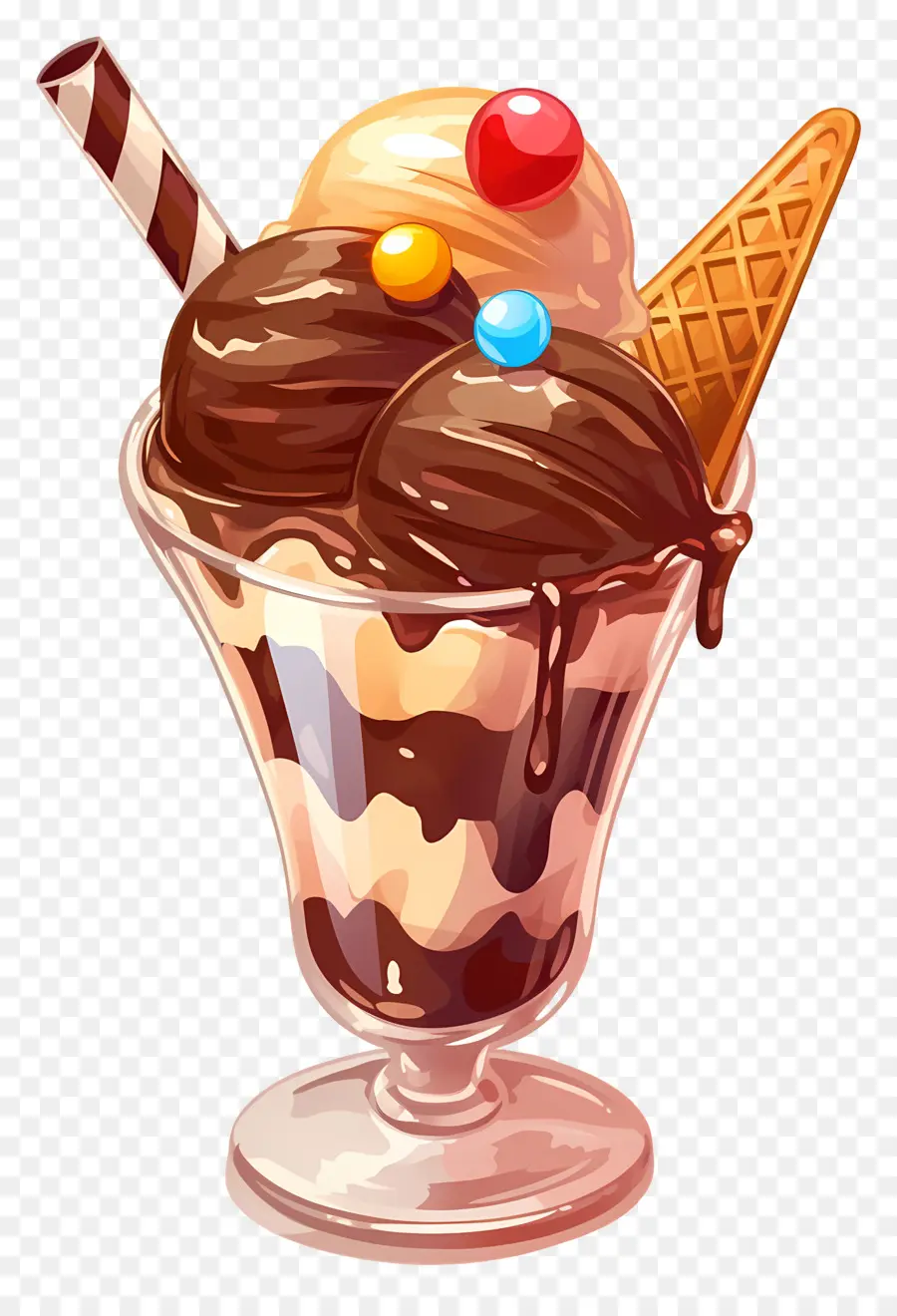 Dia Nacional Do Sundae，Sundae De Sorvete PNG