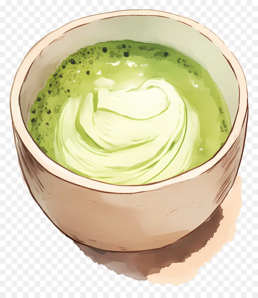 Chá Com Leite Matcha，Matcha Verde PNG