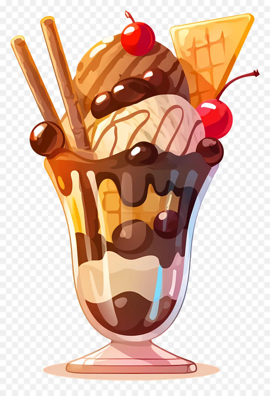 Dia Nacional Do Sundae，Sundae De Sorvete PNG