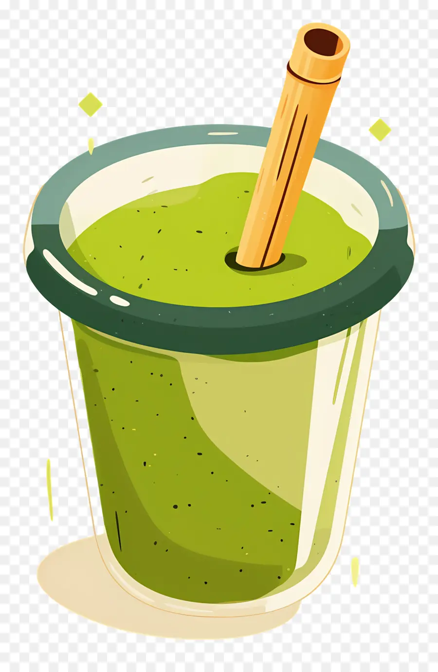 Chá Com Leite Matcha，Batido Verde PNG