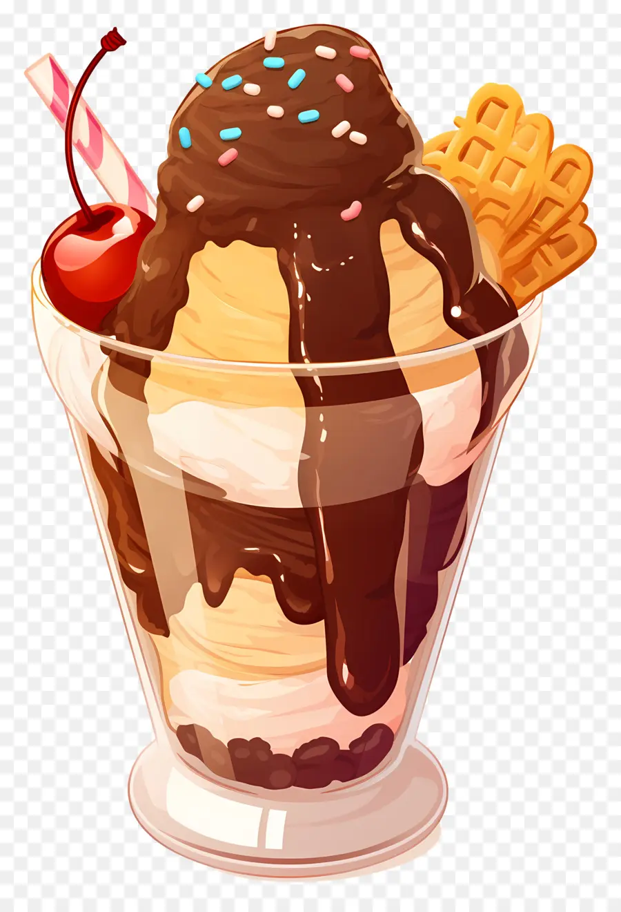 Dia Nacional Do Sundae，Sundae De Sorvete PNG