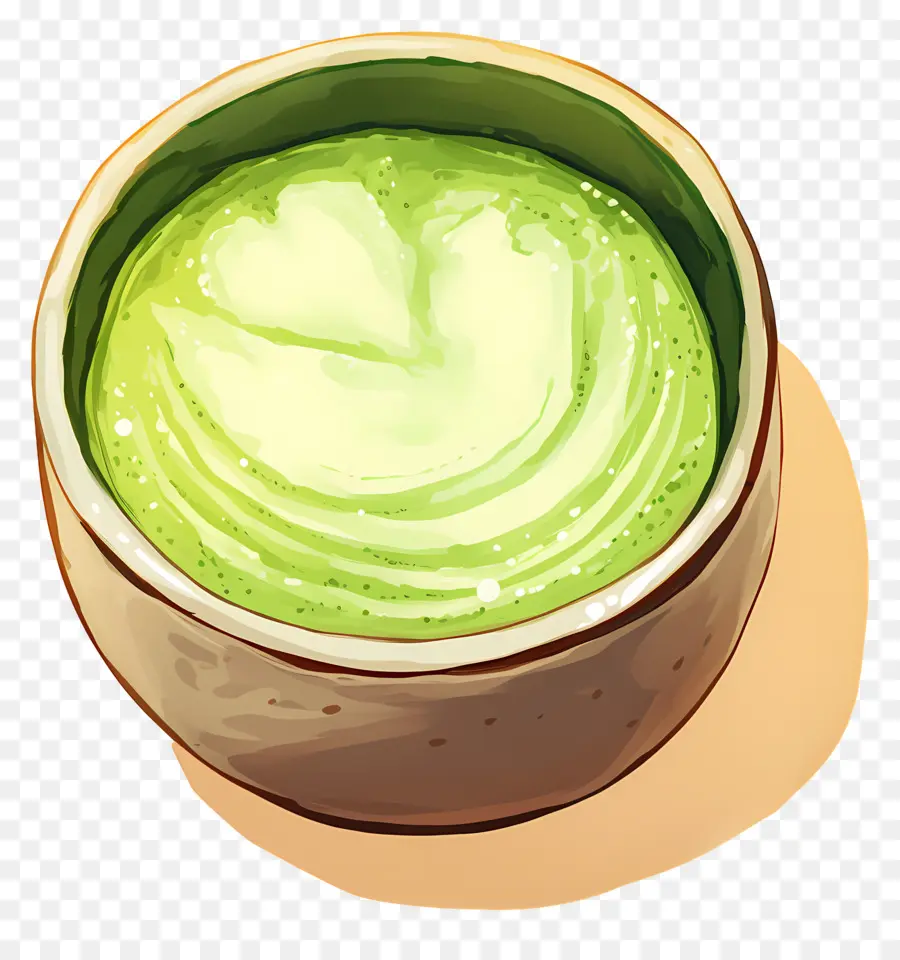 Chá Com Leite Matcha，Matcha Verde PNG