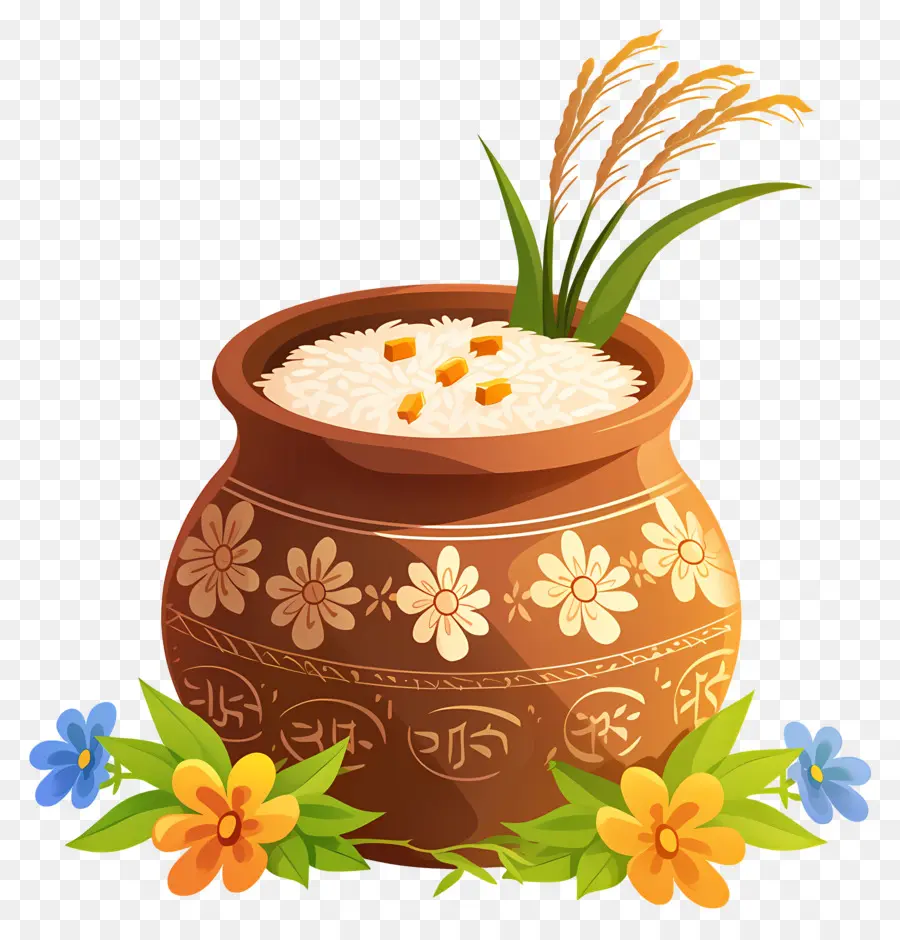 Pote Pongal，Panela De Arroz PNG