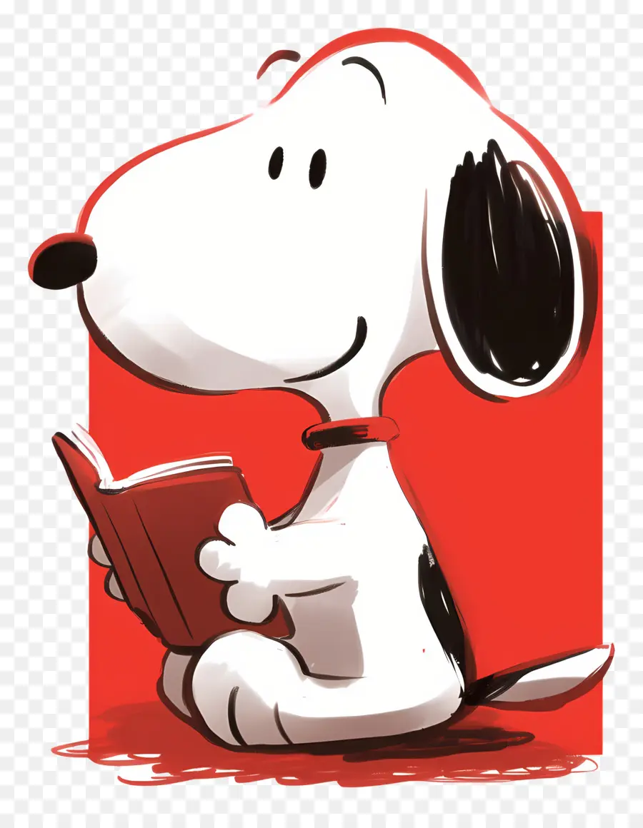 Livro De Leitura Do Snoopy，Cachorro Com Livro PNG