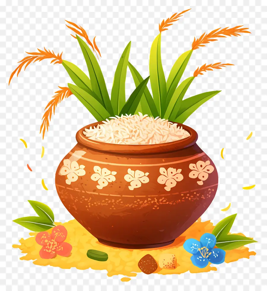 Pote Pongal，Panela De Arroz PNG