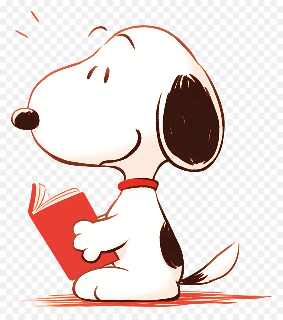 Livro De Leitura Do Snoopy，Cachorro Com Livro PNG