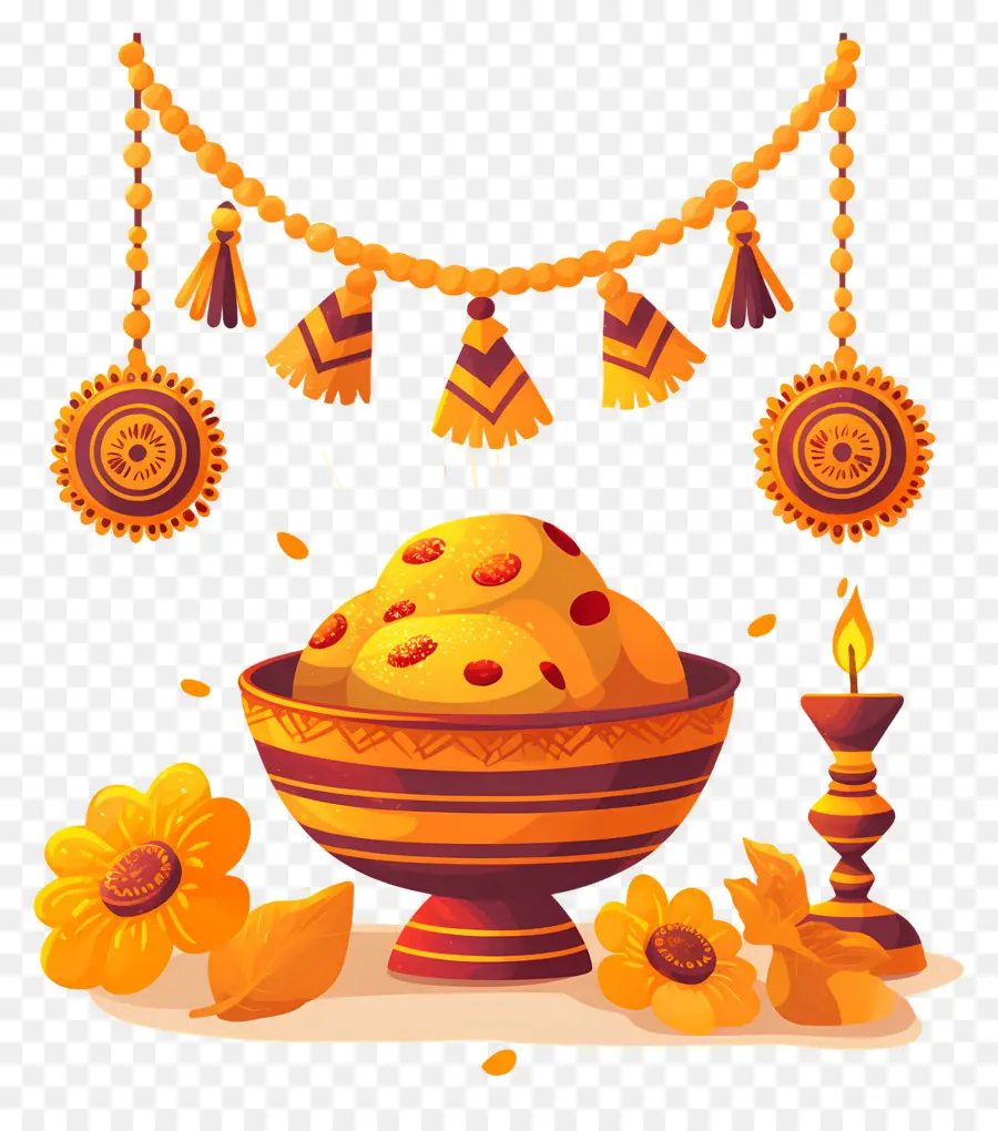 Rakshabandhan，Tigela Com Doces PNG