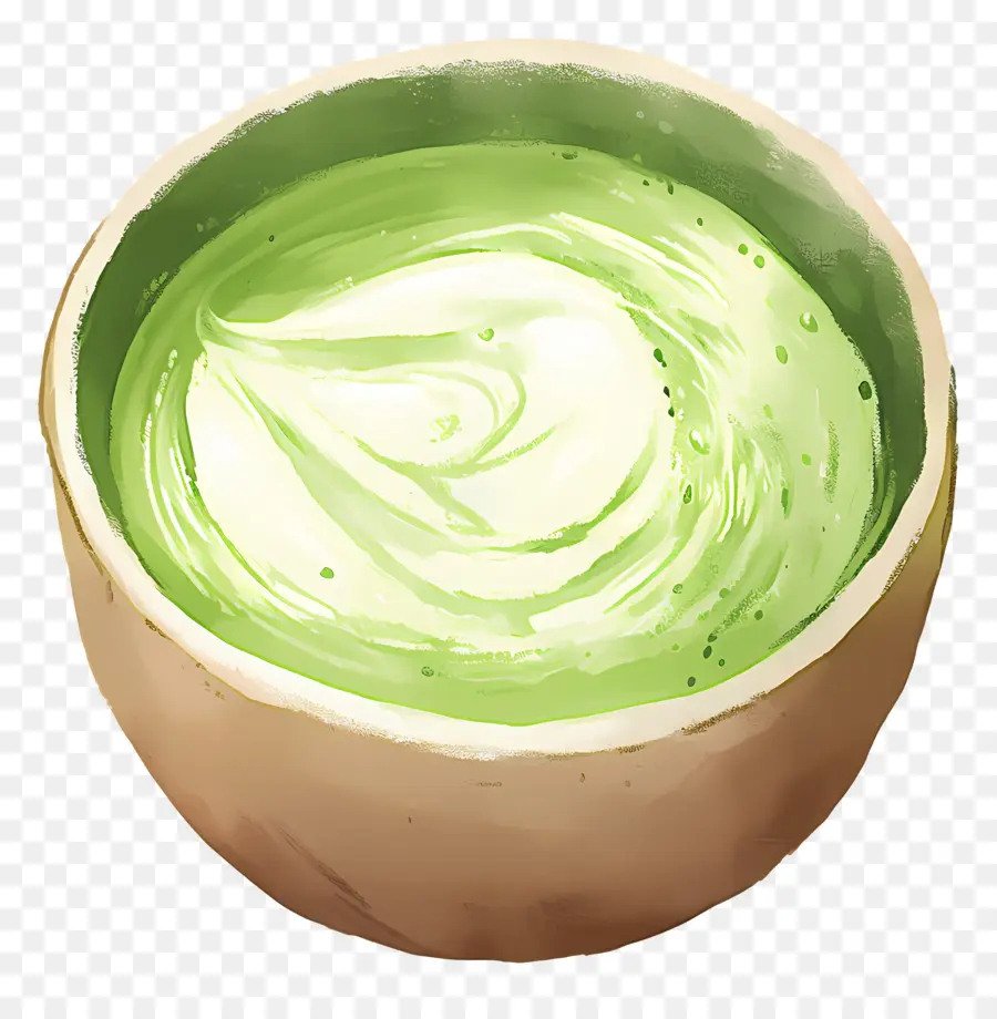 Chá Com Leite Matcha，Matcha Verde PNG