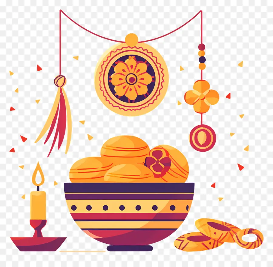 Rakshabandhan，Tigela De Doces PNG