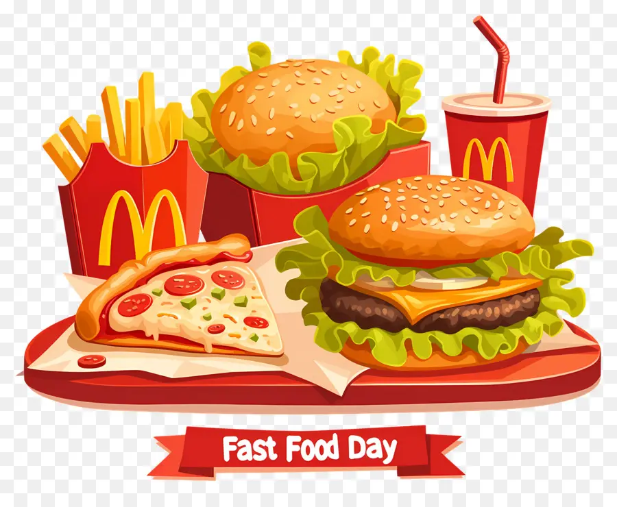 Dia Nacional Do Fast Food，Hambúrguer E Batatas Fritas PNG